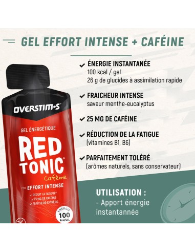 Gel Red Tonic Overstim's Menthe Eucalyptus