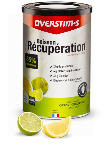 Boisson Récupération Elite Overstim's 420g  - Citron