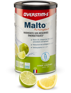Malto Antioxydant Overstim's 450g - Citron/Citron vert