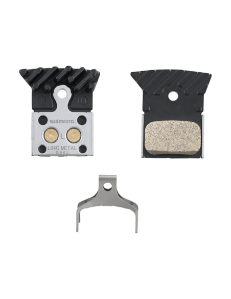 Plaquettes Shimano L04C metal avec ailettes