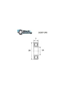 Roulement Black Bearing B3 16287-2RS