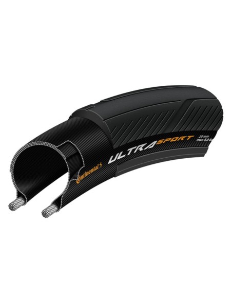 Pneu Continental Ultra Sport III 700x28c Tubetype Souple - Noir