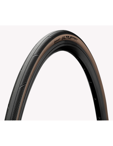 Pneu Continental Ultra Sport III 700x28c Tubetype Souple - Marron