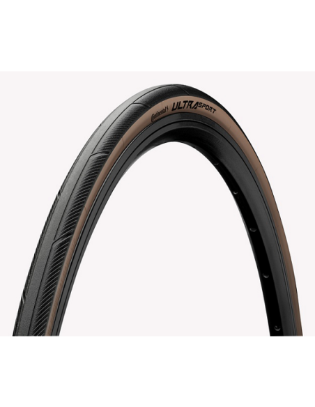 Pneu Continental Ultra Sport III 700x28c Tubetype Souple - Marron
