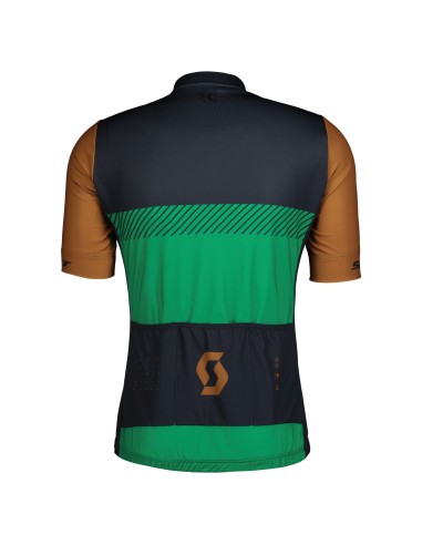 Maillot manches courtes Scott RC Team marron/vert