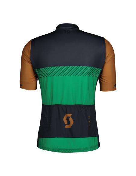 Maillot manches courtes Scott RC Team marron/vert