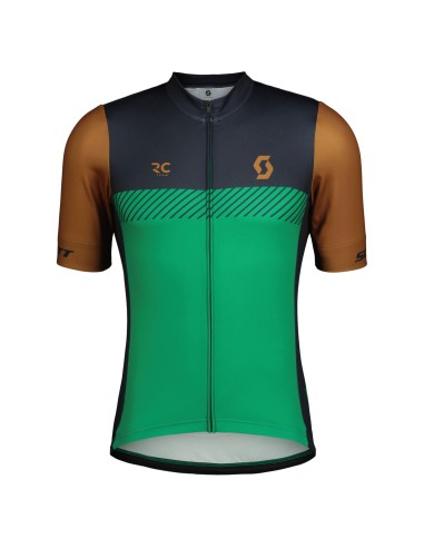 Maillot manches courtes Scott RC Team marron/vert