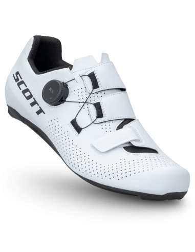 Chaussures vélo route Scott Road Team Boa 2026 blanc