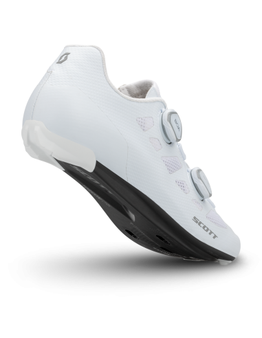Chaussures vélo route Scott Road Vertec Boa blanc