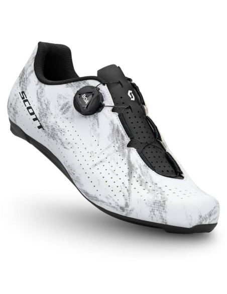 Chaussures vélo route Scott Road Comp Boa blanc/gris
