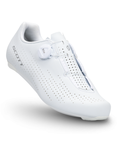 Chaussures vélo route Scott Road Comp Boa blanc