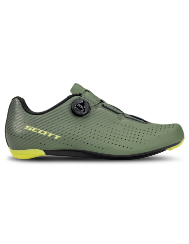 Chaussures vélo route Scott Road Comp Boa vert