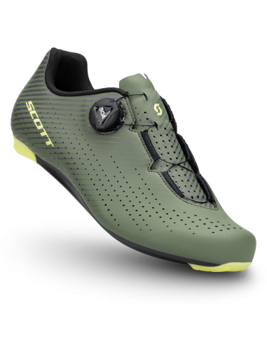 Chaussures vélo route Scott Road Comp Boa vert