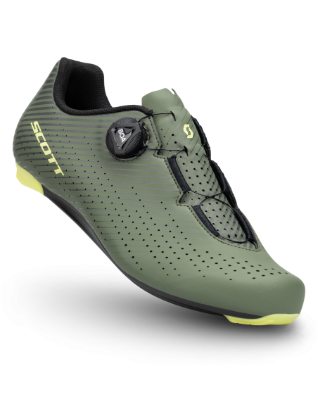 Chaussures vélo route Scott Road Comp Boa vert