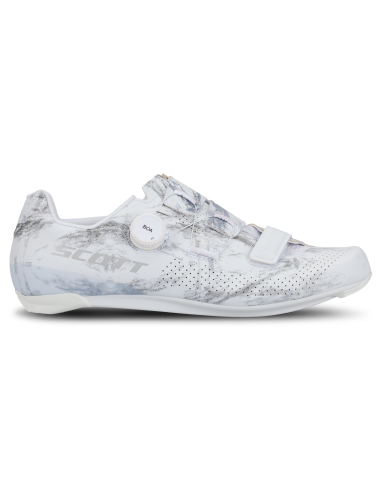 Chaussures vélo route Scott Road Team Boa blanc/gris