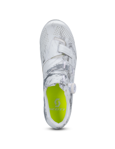 Chaussures vélo route Scott Road Team Boa blanc/gris
