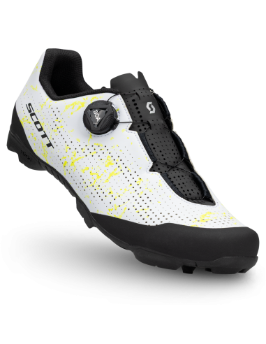 Chaussures VTT Scott MTB Comp Boa Blanc/jaune