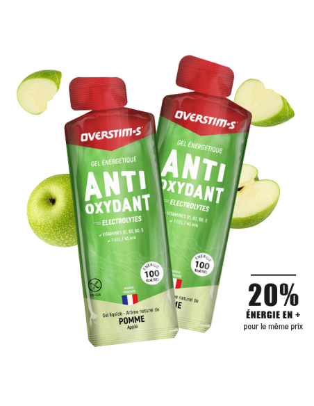 Gel Antioxydant Overstim's - Pomme verte