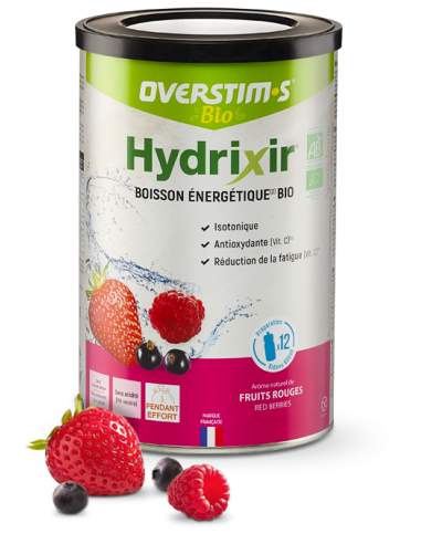 Hydrixir Bio Overstim's 500g - Fruits Rouges